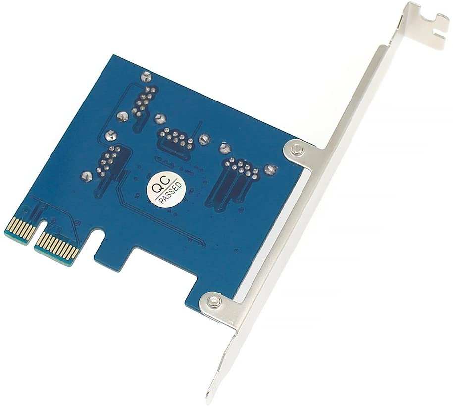 S-Union New 4 in 1 PCI-E Riser Adapter Board 1 to 4 PCI-E 1X Express USB3.0 PCI-E Rabbet Ethereum Mining ETH (4 in 1)