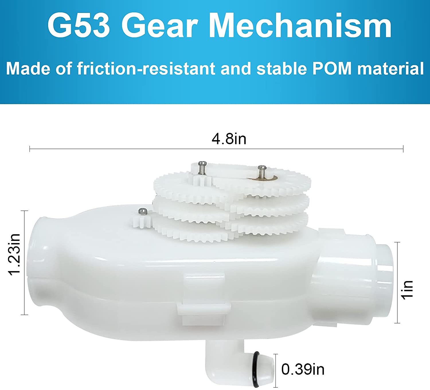 S-Union Upgraded G52 Backup Valve Replacement for Polaris Pool Cleaner, Compatible with Polaris 180 280 380 480 3900, Redesigned for Crack Resistant Casing, Improved Lifespan Than Zodiac G52