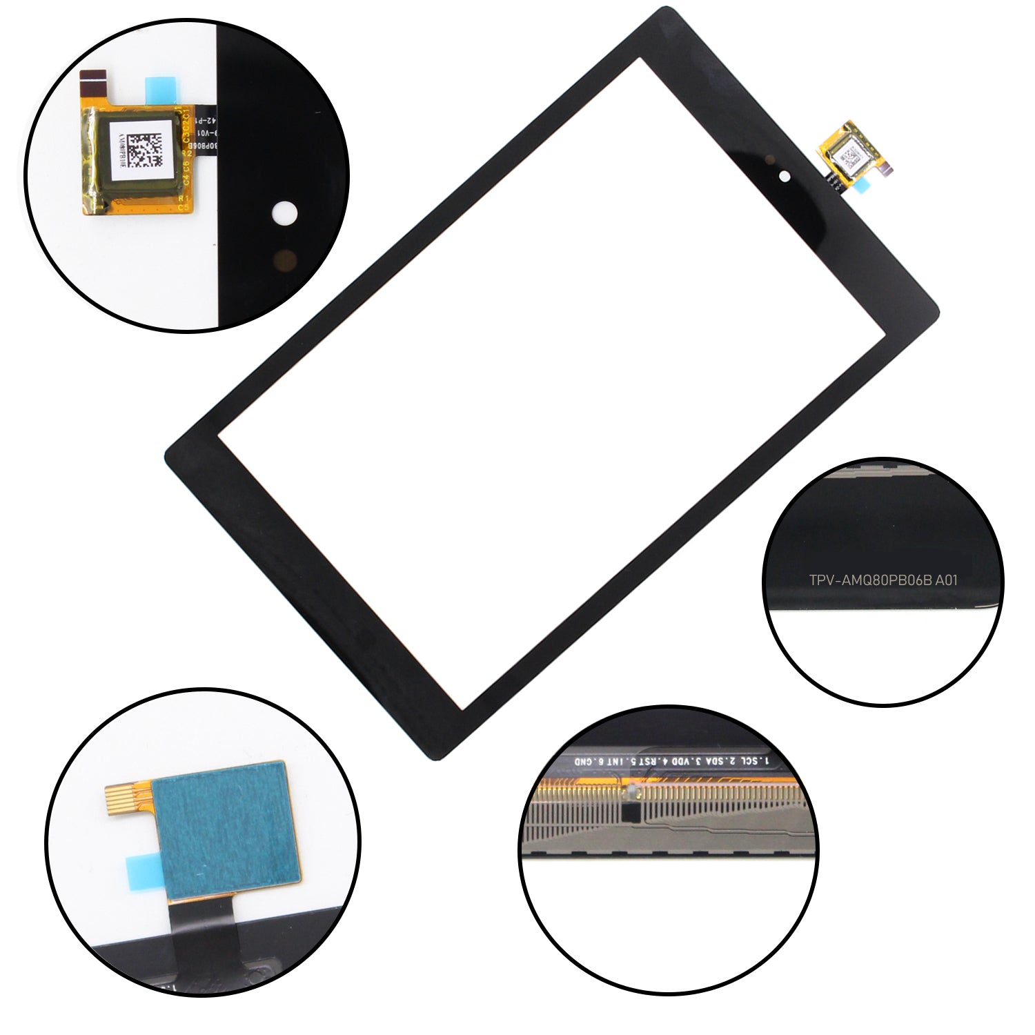 S-Union New Replacement Touch Screen Digitizer for Amazon Kindle Fire HD8 HD 8 8th Gen 2018 L5S83A 8 Inch（no LCD）